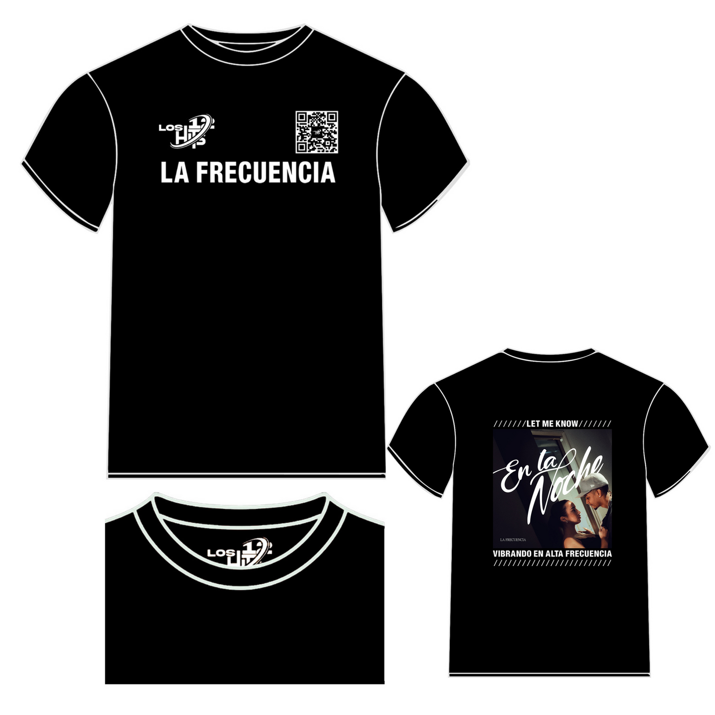 EN LA NOCHE / BLACK T-SHIRT