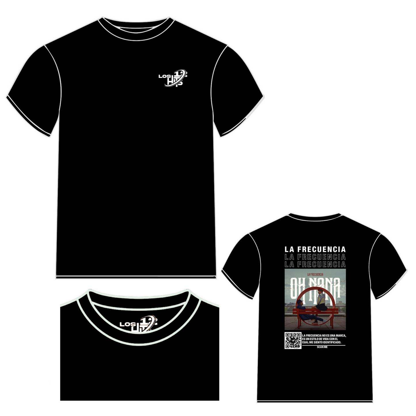 OHNANA / BLACK T-SHIRT